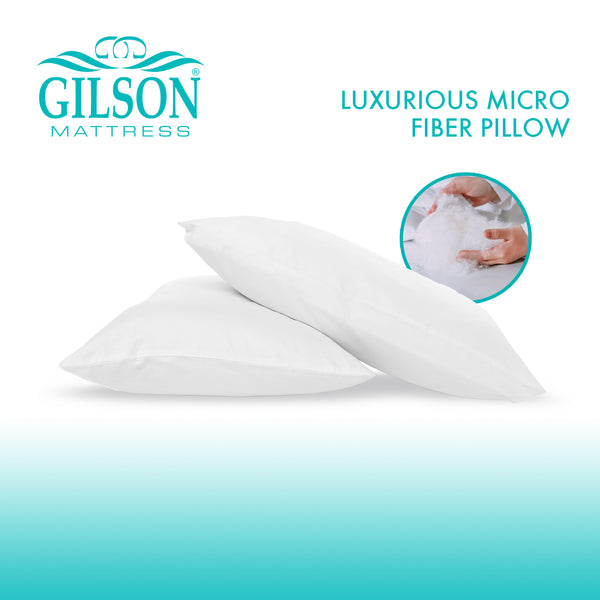 Luxurious 16 x 24 Inch Micro Fiber Pillow ( Set Of 2 )